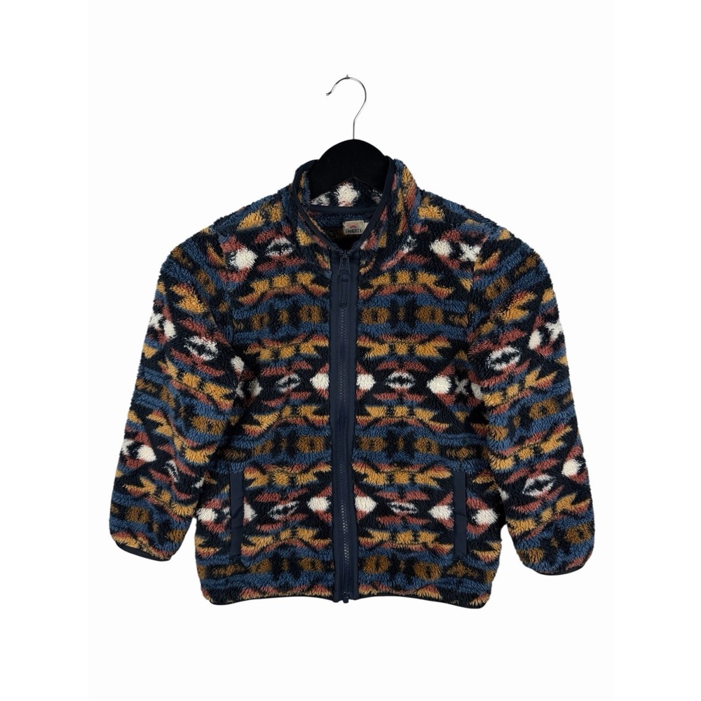 Faherty Kids Thunder Voice Eagle High Pile Fleece Jacket Size 8
